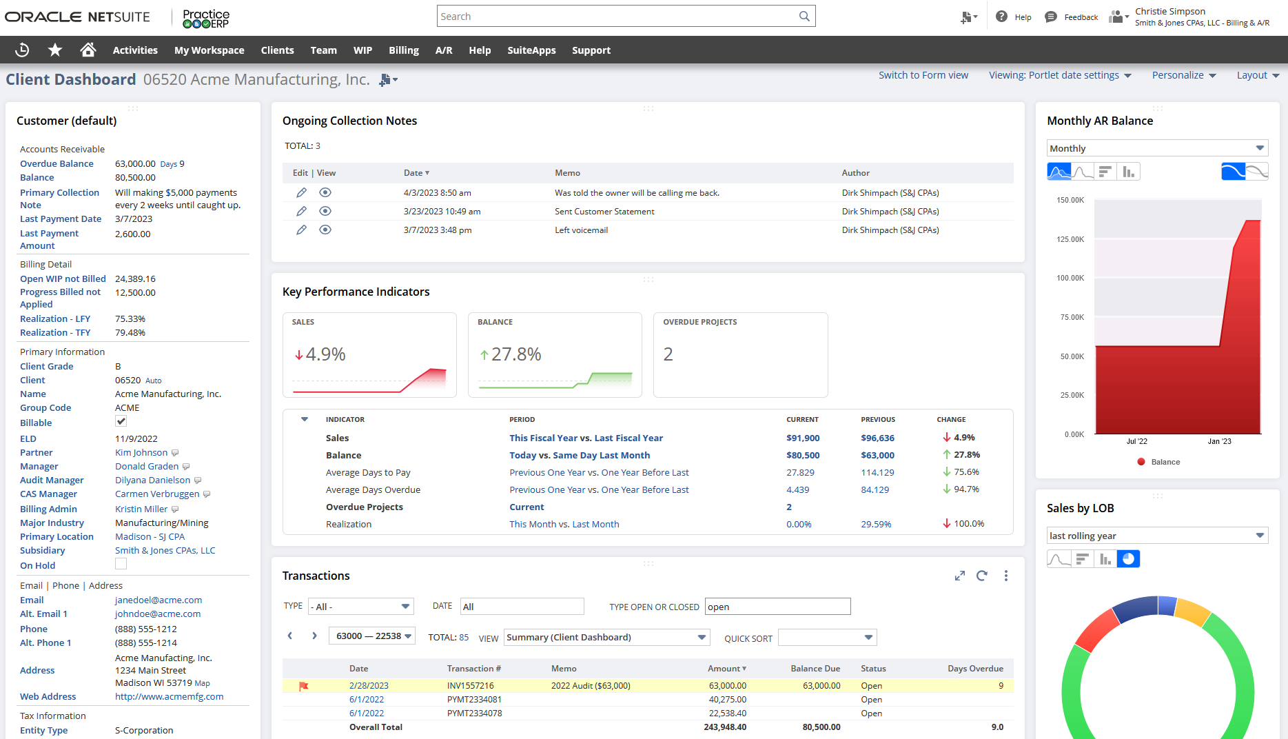 Client Dashboard