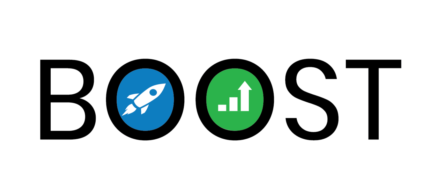 Logo of goVirtualOffice featuring a rocket and upward graph icons, symbolizing ERP optimization and business growth.