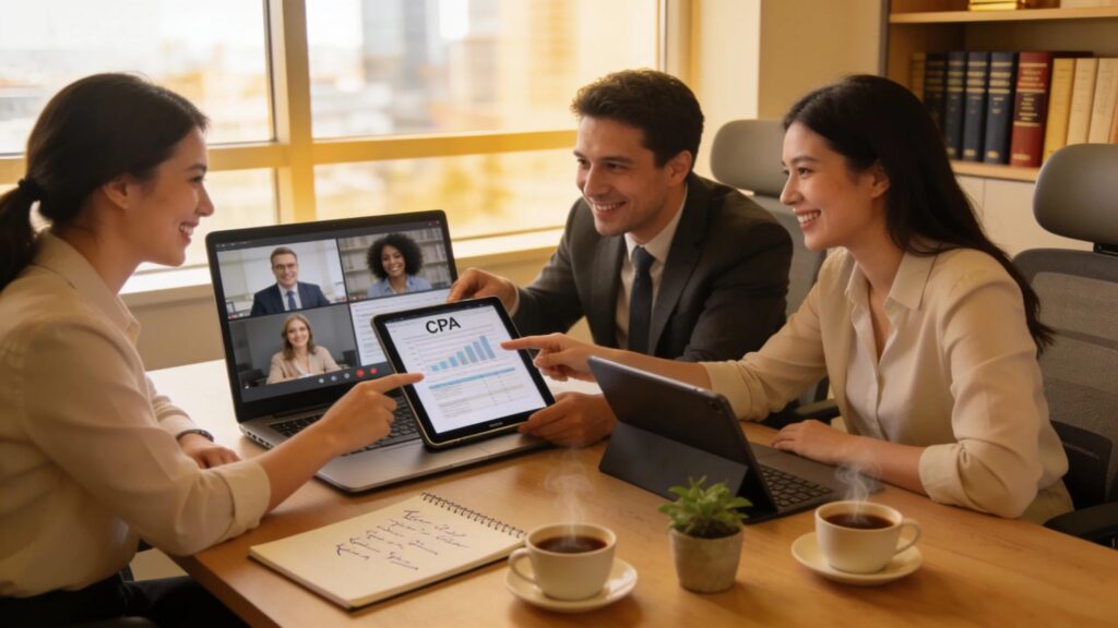 CPA team enhancing client communication through video calls
